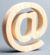 Email icon on gray background
